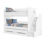 Παιδική κουκέτα WHITE STUDIO-2 για στρώματα 90 Χ 200εκ